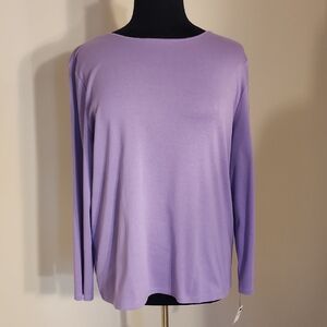 Talbots Soft Purple Long Sleeve Top